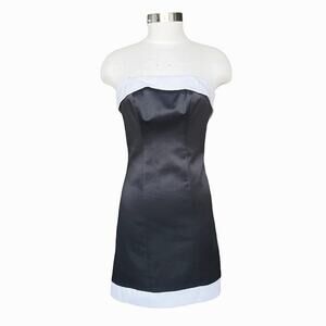ABS Collection Black Strapless Mini Dress 0